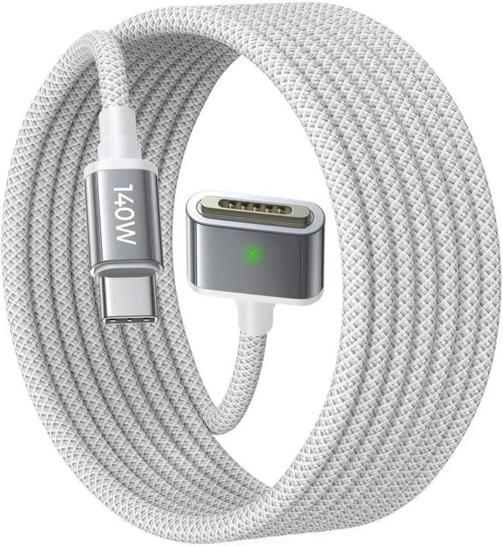 LISEN USB-C To Magnetic 3 Cable (6.6FT) For M4 MacBook Air Pro Charger, 140W